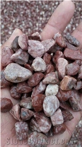 Red Granite Crushed and Tumbled Gravel Pebbles Hbc-06