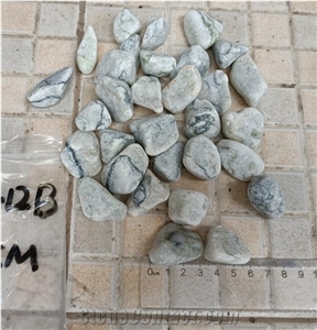 White+Green Granite Crushed and Tumbled Gravel Hbcps-12b