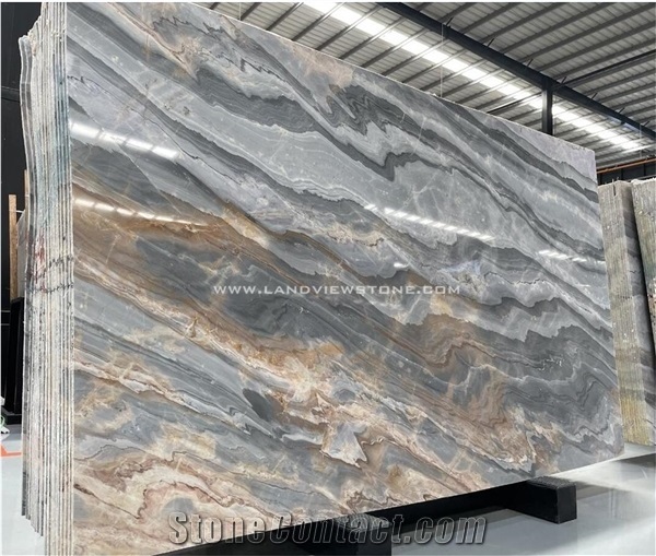 Roma Impression Marble Slab Myanmar Palissandro Lafite Tile