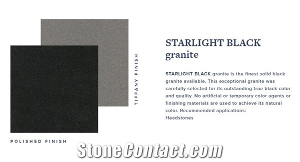 Starlight Black Granite Tiles, Slabs