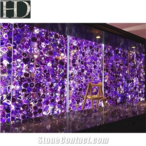 Purple Agate Popular Agate Stone Slab Luxury Purple Stone