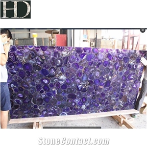 Purple Agate Popular Agate Stone Slab Luxury Purple Stone