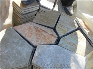 Cheap Chinese Rusty Slate Culture Stone Flagstone Terrace
