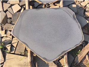Chinese Cheap Sawn Basalt Sandblasted Tile Garden Steppers