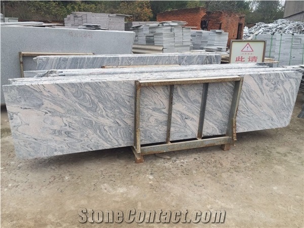 Pink China Juparana Granite Wall Flooring Tile Project Use
