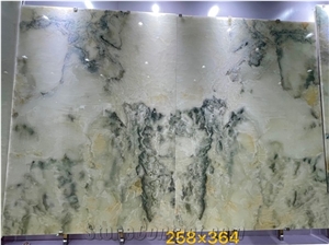 Boragh Light Green Onyx Persian Slab Tile in China Market