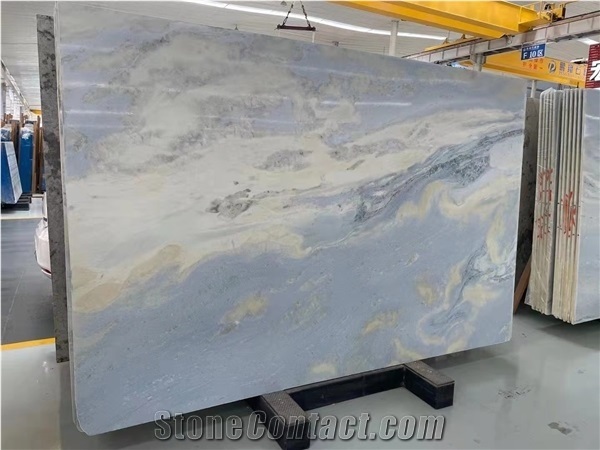 Brazil Royal Blue Marble Slab Tile in China Stone Market
