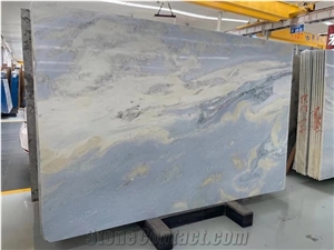 Brazil Royal Blue Marble Slab Tile in China Stone Market