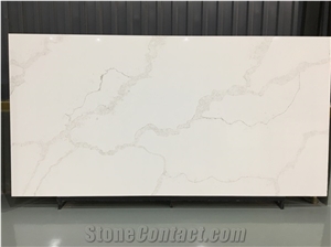 3200*160mm White Quartz Stone for Countertop Charms Quartz