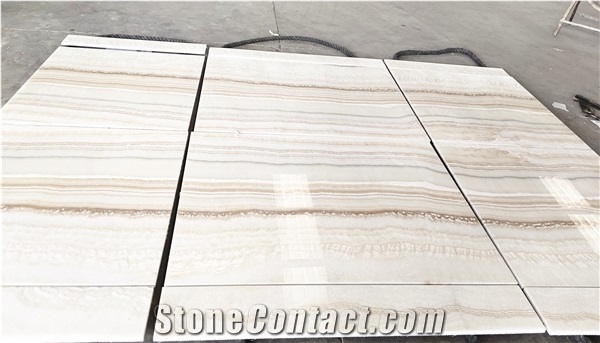 Akdag Onyx Vanila White Natural Stone Wall Cladding Tiles
