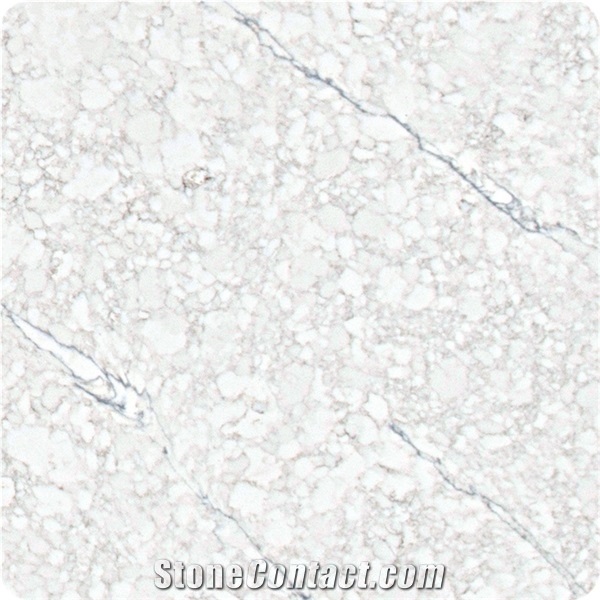 Artifical White White Pearl Quartz Stone Slabs