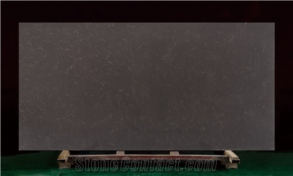 Artificial Quartz Pure Grey Stone Prices Slabs