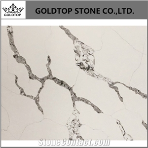 Calacatta White Quartz Stone for Countertop Design Style Mod