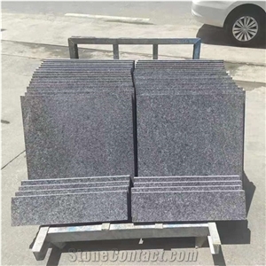 Cheap Natural Angola Black Granite Flooring Tiles Polished