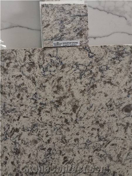 China Suppliers Artificial Quartz Grey Stone Prices Slabs