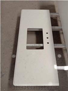 Customize Size Carrara White Quartz Countertop