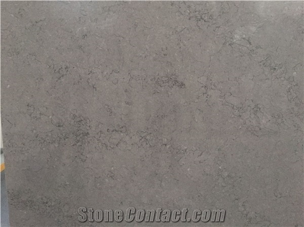 Grey Veins Artificial Stone Quartz Slabs for Kitchen