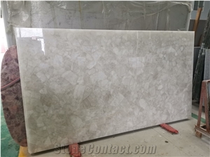 Luxury Crystal White Quartz Slab for House Decoration