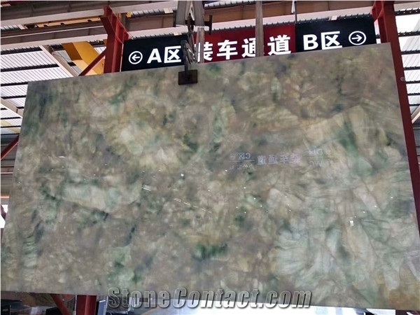 New Crystal Blue Color Onyx Stone Slabs