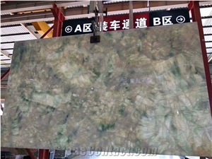 New Crystal Blue Color Onyx Stone Slabs
