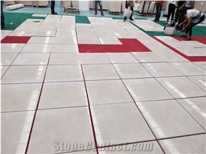 Polished Crema Marfil Marble for Flooring