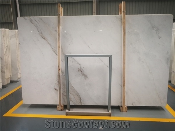 Polished Elba White Marble Used for Floor and Wall