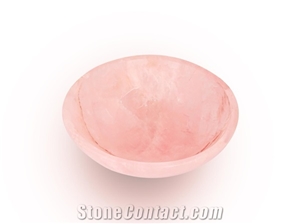 Solid Natural Rose Pink Stone Small Mixing Mask Powder Bowls