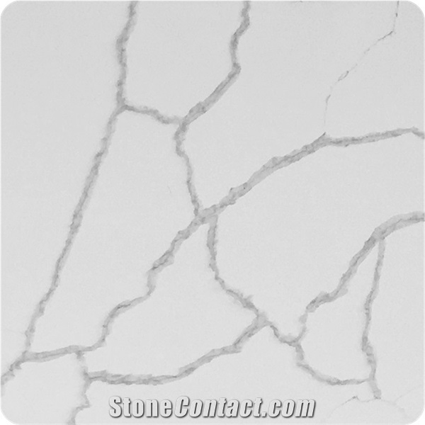 Surface Polished Artificial Stone White Quartz Slab