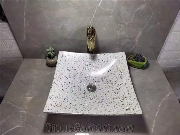 White Artificial Stone Sink,Basin