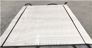 White Tiger Onyx Straight Texture Vein Cut Slab Flloor Tiles