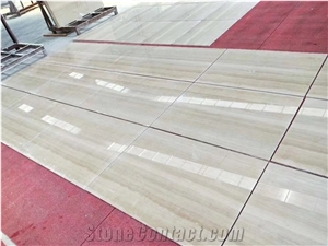 Beige Color Serpeggiante Natural Marble Veins Floor Tiles