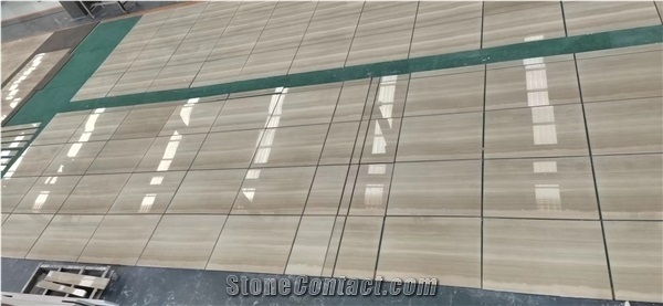 Beige Color Serpeggiante Natural Marble Veins Floor Tiles