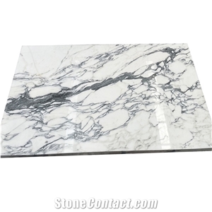 Arabescato Carrara White Marble Composite Cafe Table Tops