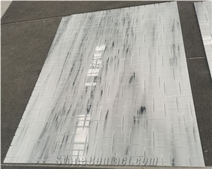 Ice Age White Quartzite Composite Acrylic Sheet for Decoration