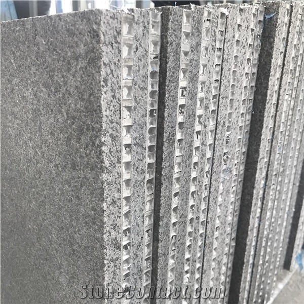 Yixian Black Granite Laminated Honeycomb Panels Tiles