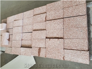Beige Yellow Pink Granite Tiles Flooring Stone