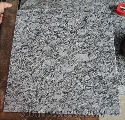 Cloudy White Granite Slab Tile Wall Floor Application