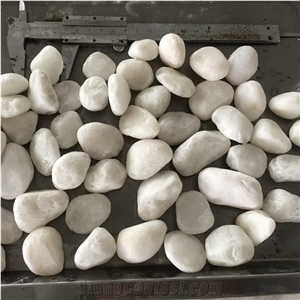 Factory Best Natural Stone Snow White Pebble Stone