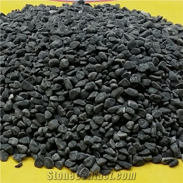 Factory Natural Black Tumbled Pebble Stone