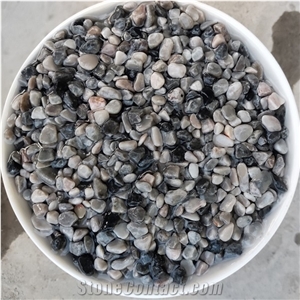 Factory Natural Black Tumbled Pebble Stone