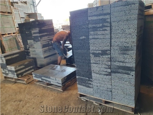 Machine Cut Basalt Tile for Flooring Wall Cladding