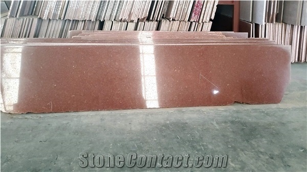 Polished Red Granite Slab Wall Cladding Tile