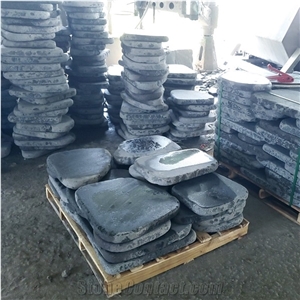 Vietnam Basalt Smooth Stepping Stone Tile for Paving Outdoor