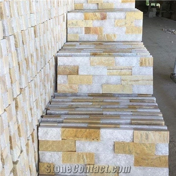 Vietnamese Yellow Golden Granite Flamed for Wall Floor Tiles