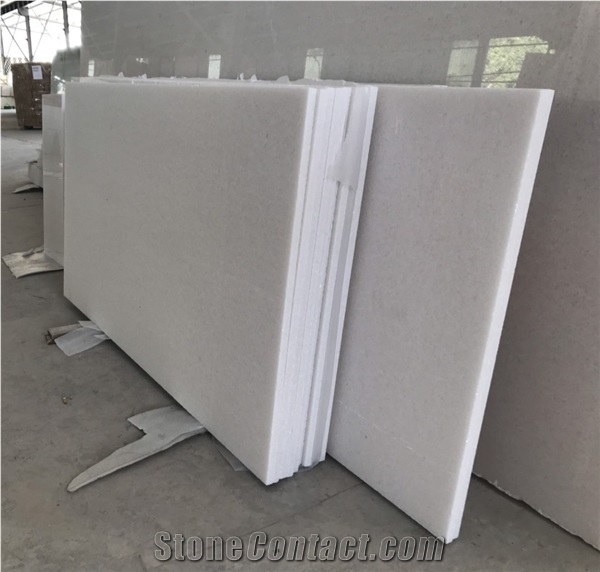 White Crystal Marble Stone Slab Tile Wall Covering