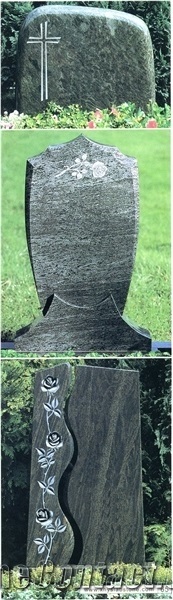 German Style Boulder Gravestone Tombstone Headstone