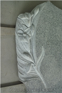 Irish Headstone Gotethic Rose Flower Tombstone