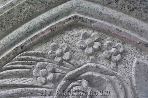 Irish Headstone Gotethic Rose Flower Tombstone