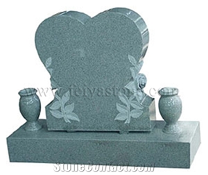 Single Heart Shape Double Heart Shape Headstone Gravestone