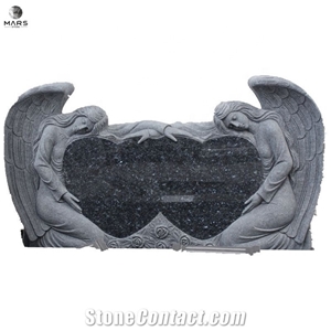 Buyers White Angel Lean on Granite Customization Tombstone